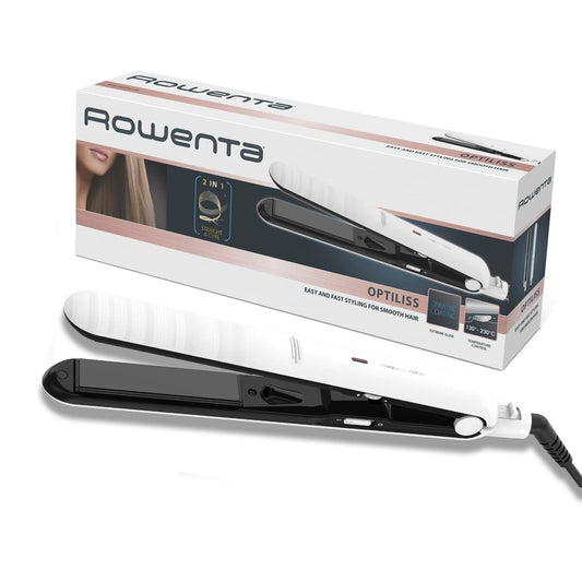 Ferro de Cabelo Rowenta SF3210 Branco/Preto - Fabulosa