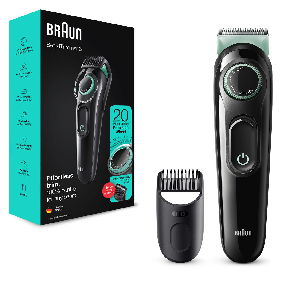 Aparador de Cabelo-Máquina de Barbear Braun BT3323 (1 Unidade) - Fabulosa