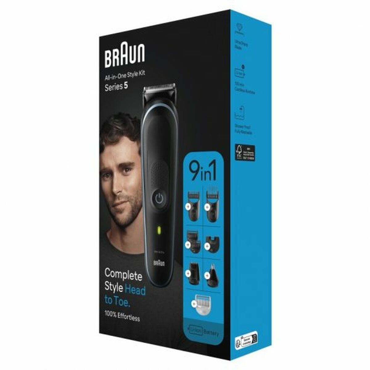 Aparador de Cabelo-Máquina de Barbear Braun MGK5411 - Fabulosa